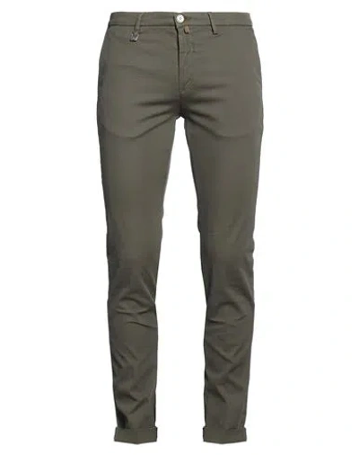 Barbati Man Pants Military Green Size 30 Cotton, Elastane