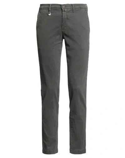 Barbati Man Pants Military Green Size 30 Cotton, Elastane In Gray