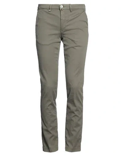 Barbati Man Pants Military Green Size 32 Cotton, Elastane In Gray