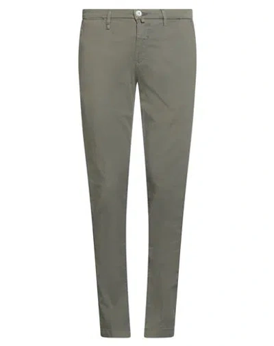 Barbati Man Pants Military Green Size 38 Cotton, Elastane In Multi