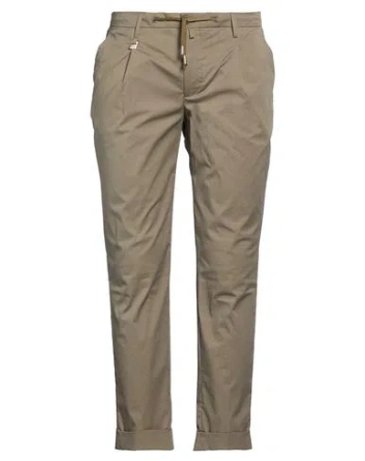 Barbati Man Pants Military Green Size 38 Cotton, Polyamide, Elastane