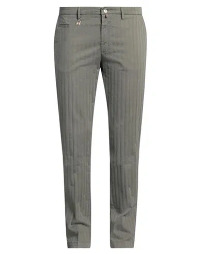 Barbati Man Pants Military Green Size 40 Cotton, Elastane
