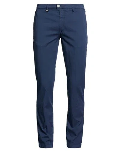 Barbati Man Pants Navy Size 28 Cotton, Elastane