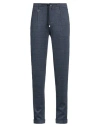 Barbati Man Pants Navy Size 28 Viscose, Polyester, Elastane In Blue