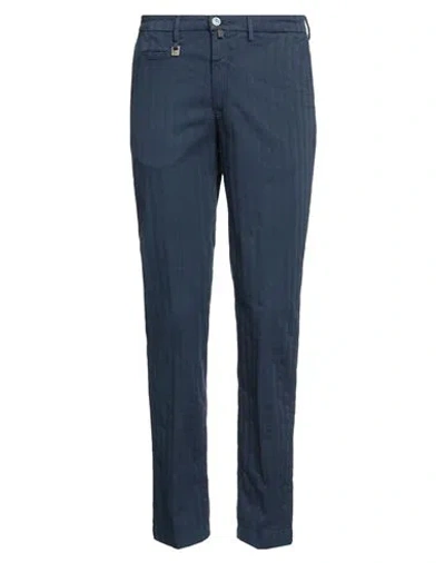 Barbati Man Pants Navy Size 30 Cotton, Elastane