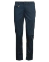 Barbati Man Pants Navy Size 30 Cotton, Elastane In Navy