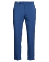 Barbati Man Pants Navy Size 32 Polyester, Viscose, Elastane