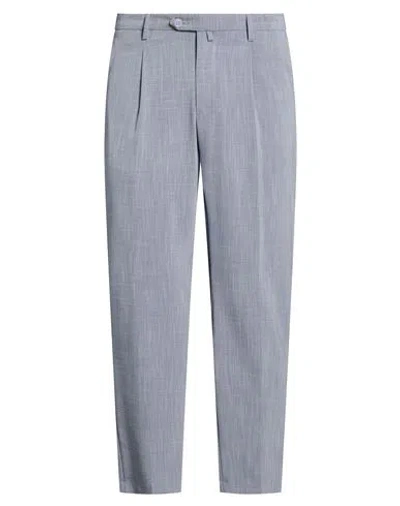 Barbati Man Pants Navy Size 32 Polyester, Viscose, Elastane In Brown