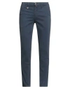 Barbati Man Pants Navy Size 34 Cotton, Elastane In Blue