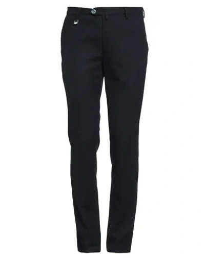 Barbati Man Pants Navy Size 40 Polyester, Viscose, Wool