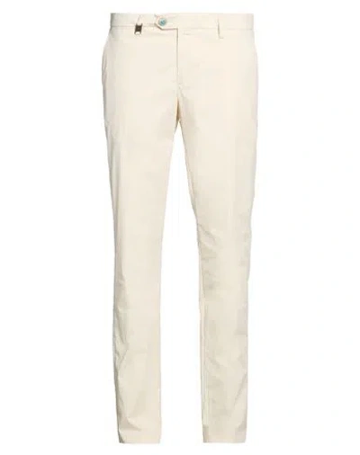 Barbati Man Pants Off White Size 32 Cotton, Polyamide, Elastane