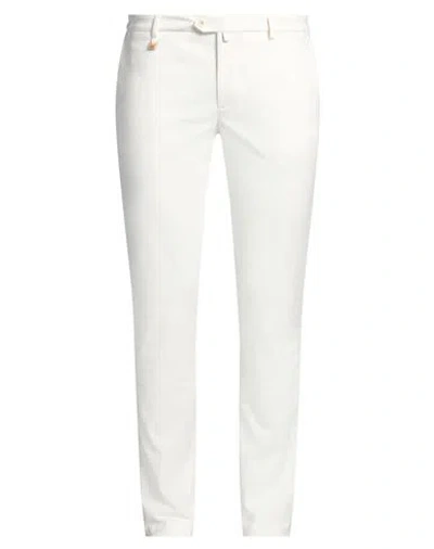 Barbati Man Pants Off White Size 40 Cotton, Polyamide, Elastane