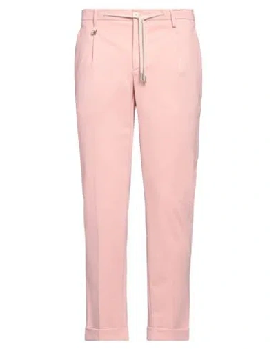 Barbati Man Pants Pink Size 36 Cotton, Polyamide, Elastane