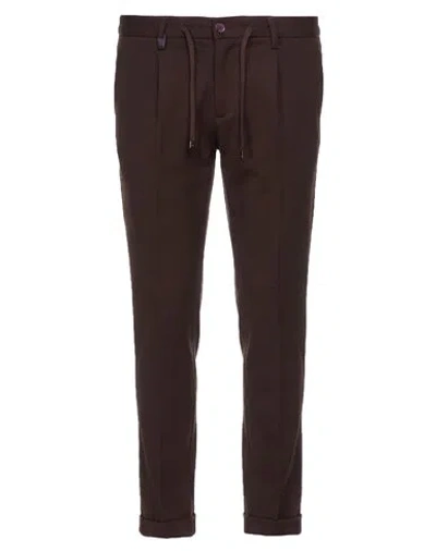 Barbati Man Pants Plum Size 28 Viscose, Polyamide, Elastane In Brown