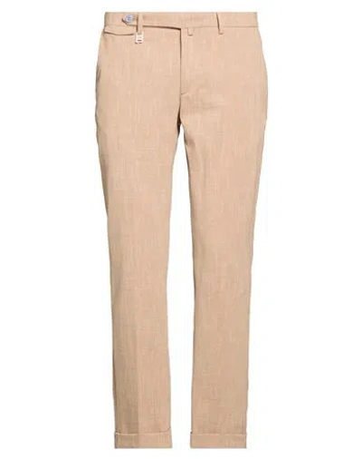 Barbati Man Pants Sand Size 34 Cotton, Polyamide, Elastane In Beige