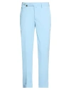 Barbati Man Pants Sky Blue Size 36 Cotton, Polyamide, Elastane In Blue