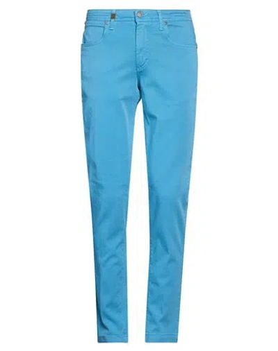 Barbati Man Pants Slate Blue Size 30 Cotton, Elastane