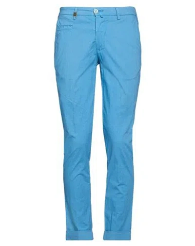 Barbati Man Pants Slate Blue Size 30 Cotton, Polyester, Elastane
