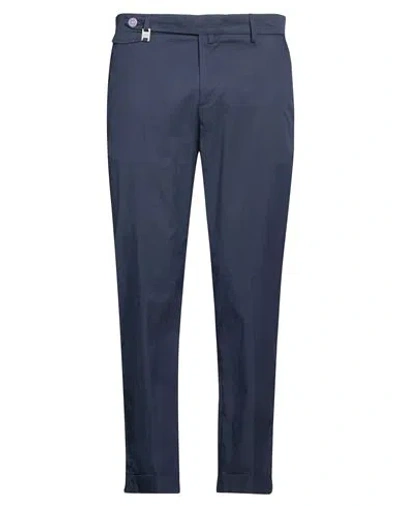 Barbati Man Pants Slate Blue Size 36 Cotton, Polyamide, Elastane