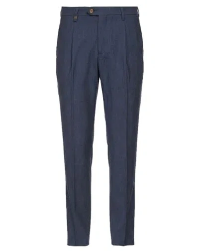 Barbati Man Pants Slate Blue Size 38 Polyester, Viscose, Elastane