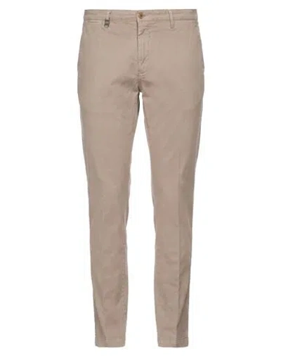 Barbati Man Pants Taupe Size 38 Cotton, Elastane In Neutral
