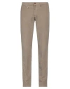 Barbati Man Pants Taupe Size 40 Cotton, Elastane In Grey
