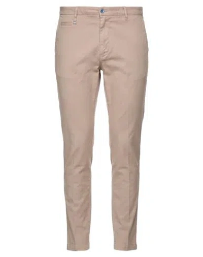 Barbati Man Pants Taupe Size 40 Cotton, Elastane In Neutral