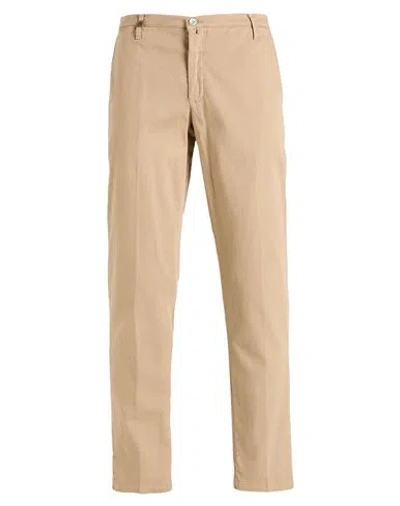 Barbati Man Pants Taupe Size 44 Cotton, Elastane In Brown