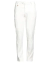 BARBATI BARBATI MAN PANTS WHITE SIZE 38 COTTON, POLYAMIDE, ELASTANE