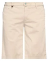 Barbati Man Shorts & Bermuda Shorts Beige Size 36 Cotton, Elastane