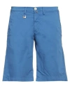 Barbati Man Shorts & Bermuda Shorts Slate Blue Size 28 Cotton, Elastane