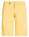 Barbati Man Shorts & Bermuda Shorts Yellow Size 28 Cotton, Elastane In Multi