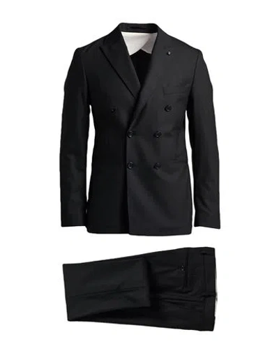 Barbati Man Suit Black Size 36 Pes, Wool, Viscose, Elastane