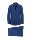 Barbati Man Suit Blue Size 44 Polyester, Viscose, Elastane