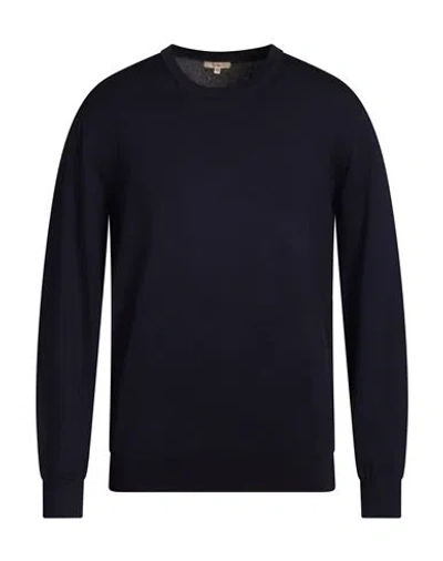 Barbati Man Sweater Navy Size Xxl Viscose, Acrylic, Polyamide In Black