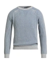 Barbati Man Sweater Slate Blue Size 3xl Polyamide, Wool, Viscose, Cashmere In Blue