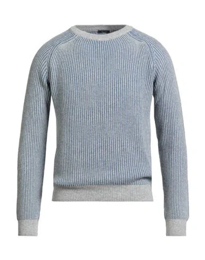 Barbati Man Sweater Slate Blue Size 3xl Polyamide, Wool, Viscose, Cashmere