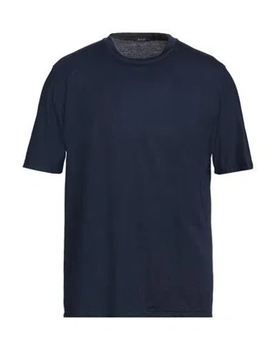 Barbati Man T-shirt Navy Size 3xl Viscose, Polyamide In Navy Blue