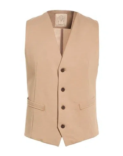 Barbati Man Tailored Vest Sand Size 36 Cotton, Polyamide, Elastane In Pink