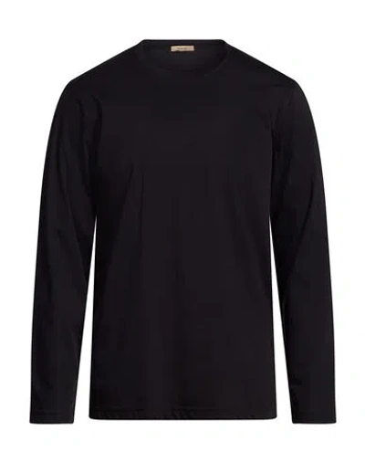 Barbati Man T-shirt Midnight Blue Size Xl Cotton In Black