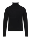 Barbati Man Turtleneck Black Size Xxl Polyester, Acrylic, Polyamide