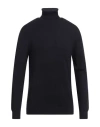 Barbati Man Turtleneck Midnight Blue Size Xxl Wool, Cotton, Viscose, Polyamide, Cashmere In Blue