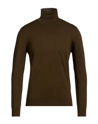 Barbati Man Turtleneck Military Green Size S Viscose, Acrylic, Polyamide In Red