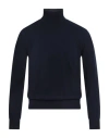 Barbati Man Turtleneck Navy Size Xl Polyester, Acrylic, Polyamide In Blue