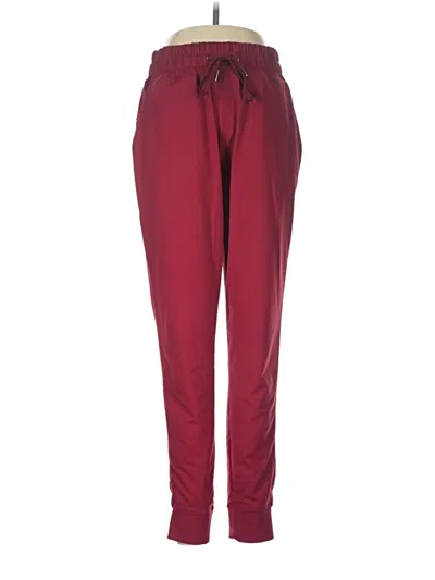Pre-owned Barbell Apparel Casual Pants In Burgundy