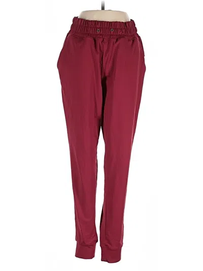 Pre-owned Barbell Apparel Track Pants In Burgundy