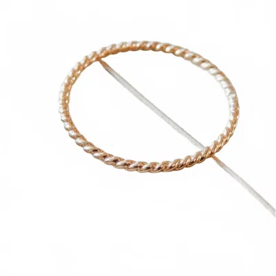 Barberry + Lace Women's Twisted Stacking Ring In Gold
