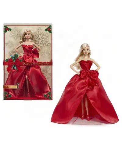 Barbie Kids' 2026 Holiday 13" Strapless Gown Bow Detail Fashion Doll, Ages 6+ In No Color