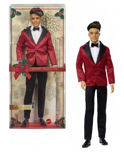 Barbie Kids' 2026 Holiday Ken 13" Collectible Fashion Doll With Curly Black Hair, Ages 6+ In No Color