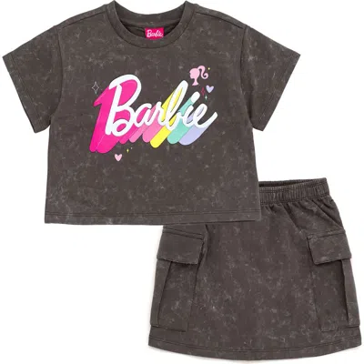 Barbie Kids'  2-piece Tee And Skirt Set In Blue